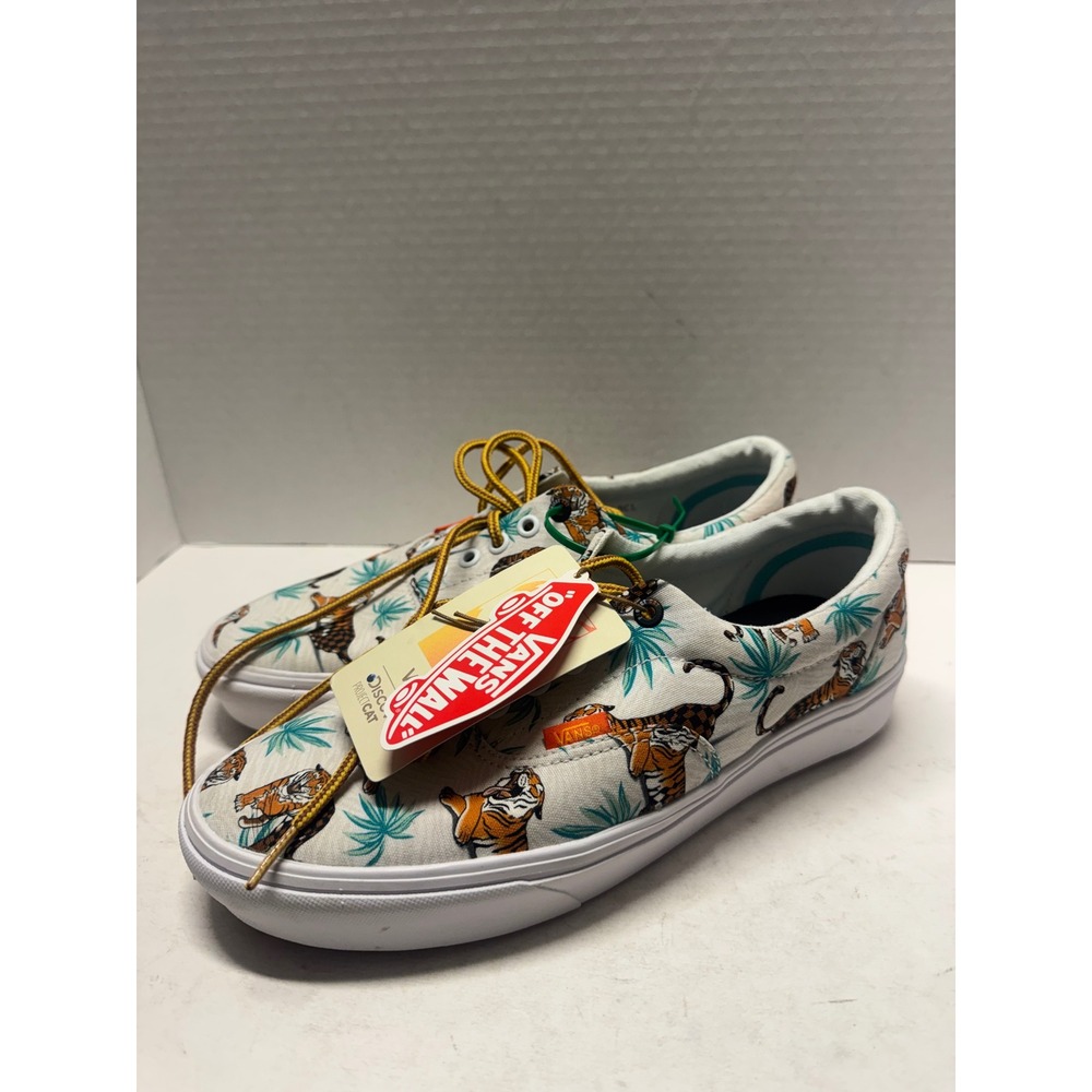Vans Discovery Project CAT ComfyCush Era Tiger Print Sneakers Mens 8.5 Womens 10